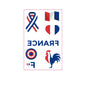 National Flag Tattoo Sticker for Football Games Face Sticker Temporary Body Art Decal for Sports Events
