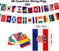 2026 soccer football game 48 country bunting polyester Sports Themed Parties, Events, and Outdoor Decorations 14 × 21 cm(48pcs)