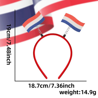 2026 World Football Festival Party Decor - Football Fans Cheer - Various Countries National Flag Headband Hair Hoop