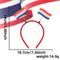 2026 World Football Festival Party Decor - Football Fans Cheer - Various Countries National Flag Headband Hair Hoop