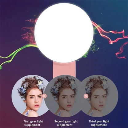 Portable LED Light Mobile Phone Mini Selfie Fill Light Make Up Adjustable Phone Lamp For Smartphone Universal Iphone Accessories