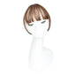 Invisible Air Bangs Hair Extension: Synthetic Fake Front Fringes Hairpiece - Black & Brown for Women