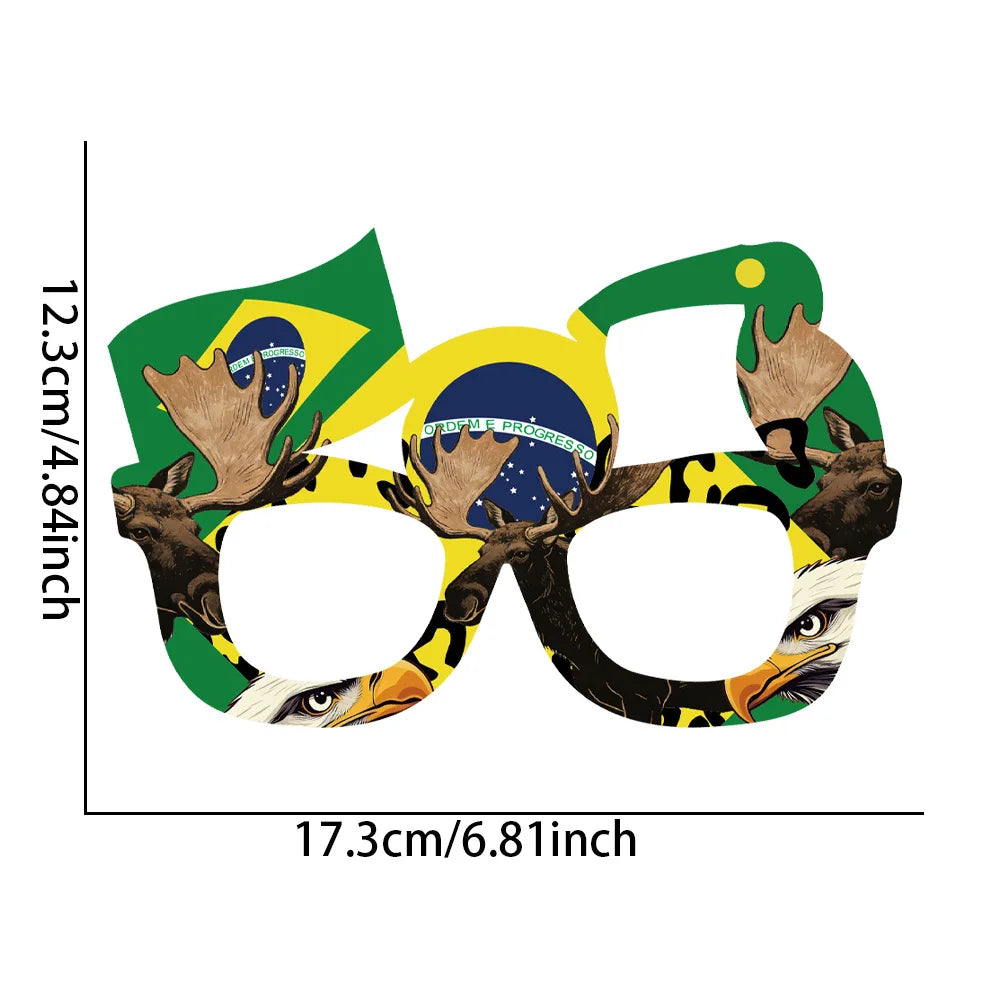 2026 World Football Competition Flag Eyeglass Frames, Soccer Fans Cheering Props for Cheerleading