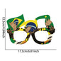 2026 World Football Competition Flag Eyeglass Frames, Soccer Fans Cheering Props for Cheerleading