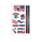 National Flag Tattoo Sticker for Football Games Face Sticker Temporary Body Art Decal for Sports Events