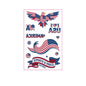 National Flag Tattoo Sticker for Football Games Face Sticker Temporary Body Art Decal for Sports Events