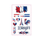 National Flag Tattoo Sticker for Football Games Face Sticker Temporary Body Art Decal for Sports Events