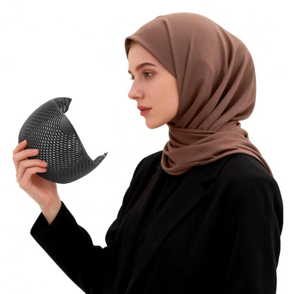 Hijab Hair Grip Band with Micro Dots, TPEE Elastic Non-Slip Headband Holds Hair,Comfortable Base Layer for Daily,Prayer,Sports