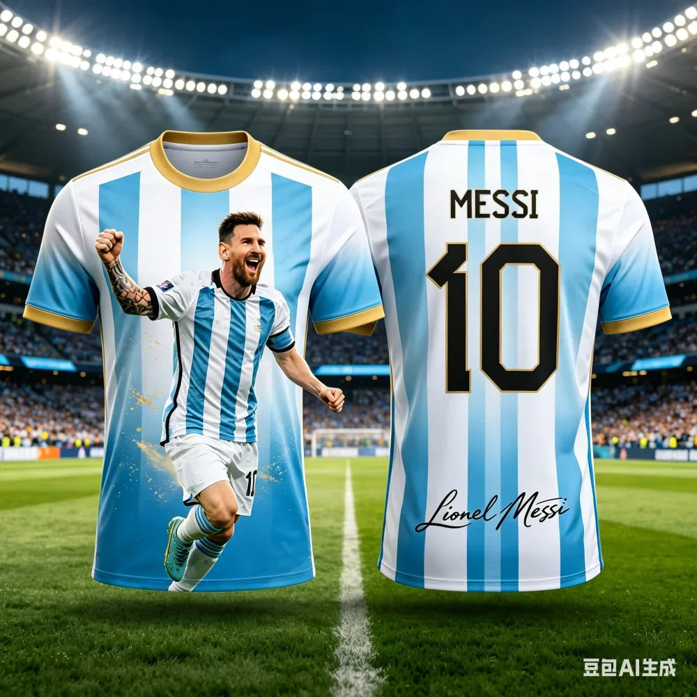New Messi Football T Shirt For Kids Quick Dry Comfortable Breathable Soccer Jersey Boys Training Sportswear Summer Tops