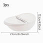 1/3pcs- Colander Rice Bowl Drain Basket Fruit Bowl Washing Drain Basket with Handle Washing Basket Home Kitchen Organizer