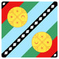 National Flag Printed Bandana Multi-Use Square Scarf for Sports Fans Sports Events Cheerleading Headband Headwrap Hairband