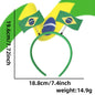 2026 World Football Festival Party Decor - Football Fans Cheer - Various Countries National Flag Headband Hair Hoop