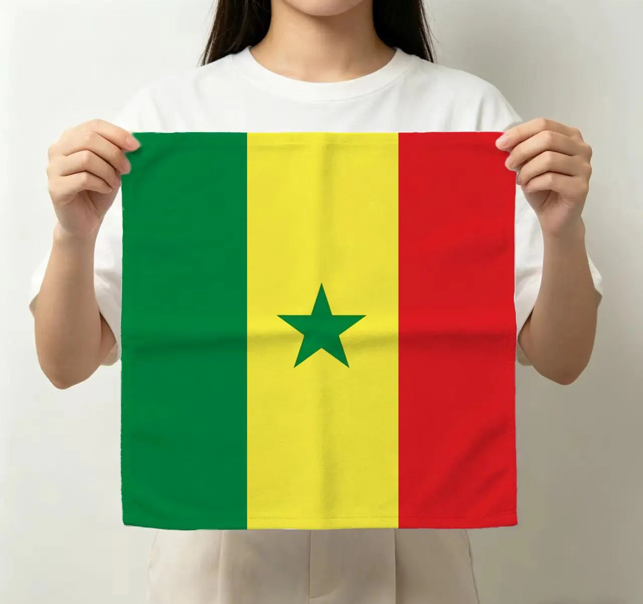 National Flag Printed Bandana Multi-Use Square Scarf for Sports Fans Sports Events Cheerleading Headband Headwrap Hairband