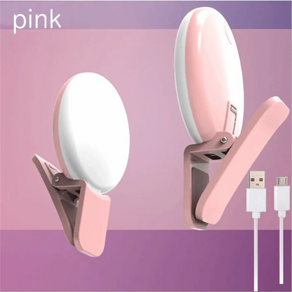 Portable LED Light Mobile Phone Mini Selfie Fill Light Make Up Adjustable Phone Lamp For Smartphone Universal Iphone Accessories
