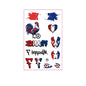 National Flag Tattoo Sticker for Football Games Face Sticker Temporary Body Art Decal for Sports Events