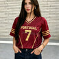 2026 Women Cheerleaders PORTUGAL NO.7 Y2k Tops men women Soccer O-Neck Short Sleeve Jersey T-Shirt Casual Tees Hip Hop T-Shirt