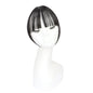 Invisible Air Bangs Hair Extension: Synthetic Fake Front Fringes Hairpiece - Black & Brown for Women