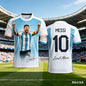 New Messi Football T Shirt For Kids Quick Dry Comfortable Breathable Soccer Jersey Boys Training Sportswear Summer Tops