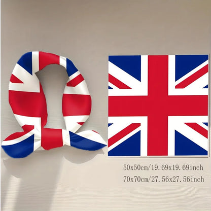 National Flag Printed Bandana Multi-Use Square Scarf for Sports Fans Sports Events Cheerleading Headband Headwrap Hairband