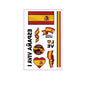 National Flag Tattoo Sticker for Football Games Face Sticker Temporary Body Art Decal for Sports Events