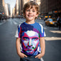 3D Print Messi Football for 2-14 Years Old Summer 2024 Kids Clothes Cool T-shirts for Children Stich Boys Children's Clothing