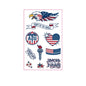 National Flag Tattoo Sticker for Football Games Face Sticker Temporary Body Art Decal for Sports Events