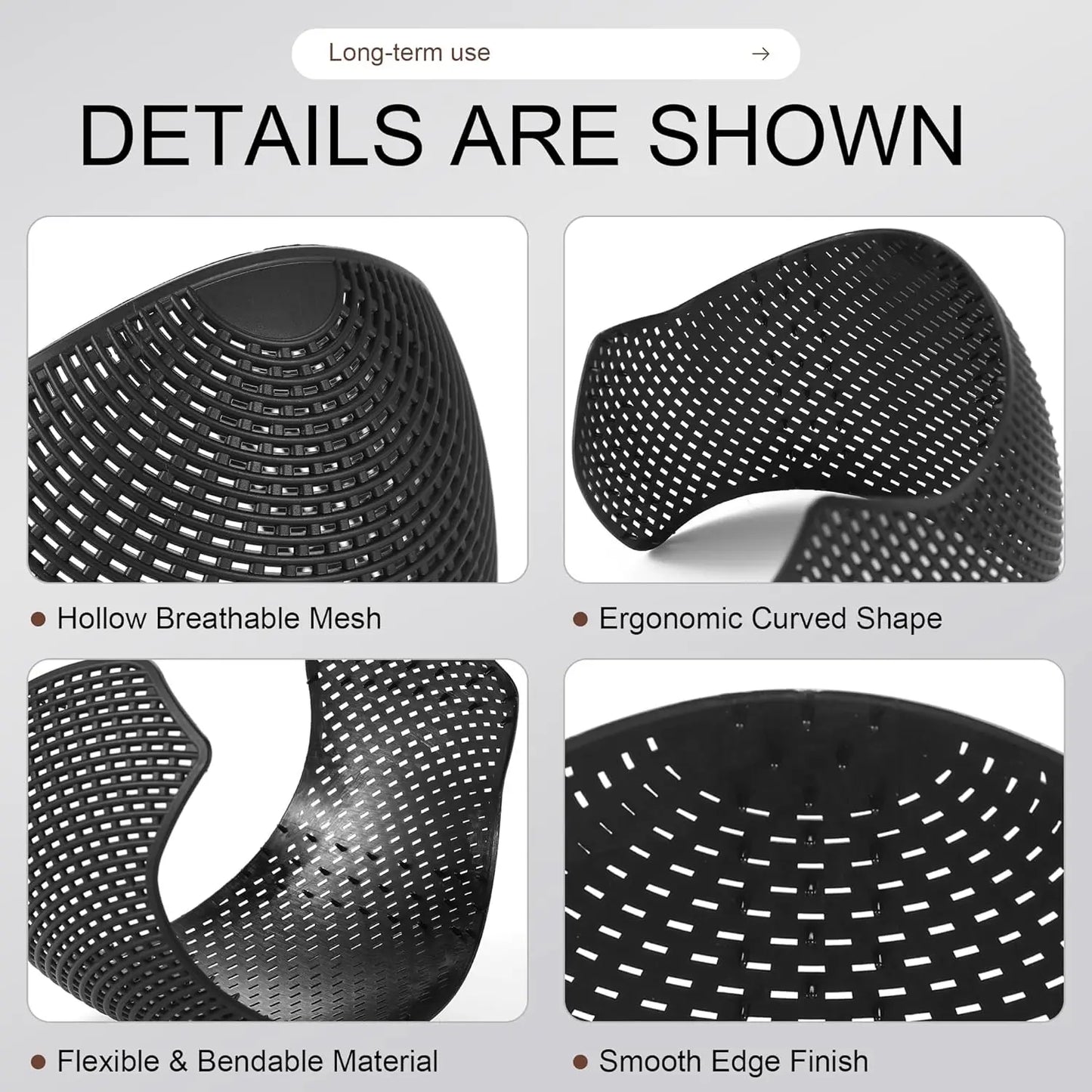 Hijab Hair Grip Band with Micro Dots, TPEE Elastic Non-Slip Headband Holds Hair,Comfortable Base Layer for Daily,Prayer,Sports
