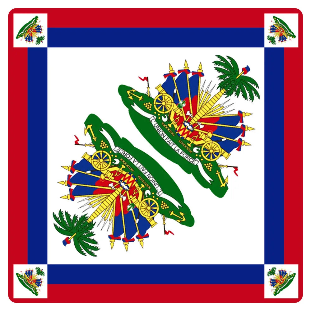 National Flag Printed Bandana Multi-Use Square Scarf for Sports Fans Sports Events Cheerleading Headband Headwrap Hairband