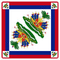 National Flag Printed Bandana Multi-Use Square Scarf for Sports Fans Sports Events Cheerleading Headband Headwrap Hairband