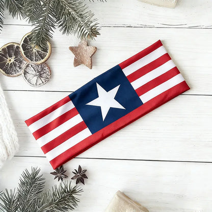 National Flag Soccer Fan Headband Elastic Cheer Hairband Country Flag Headband for Fans Sports Event Hair Accessories