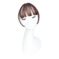 Invisible Air Bangs Hair Extension: Synthetic Fake Front Fringes Hairpiece - Black & Brown for Women