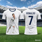 New Ronaldo Summer 3D Printed Family Outfit Football Jersey T-shirt - Quick-drying and Breathable Suitable for Daily Wear