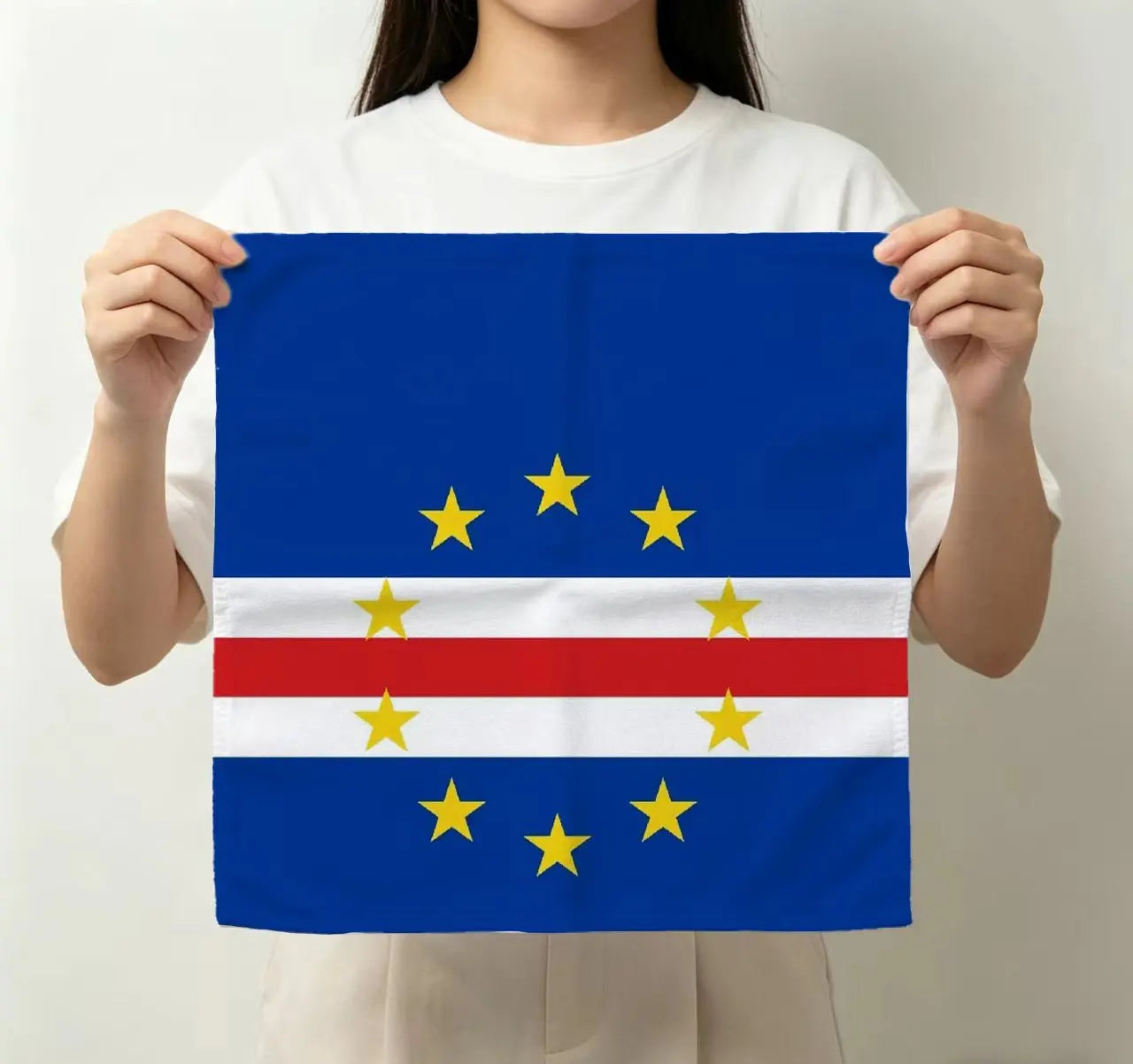 National Flag Printed Bandana Multi-Use Square Scarf for Sports Fans Sports Events Cheerleading Headband Headwrap Hairband