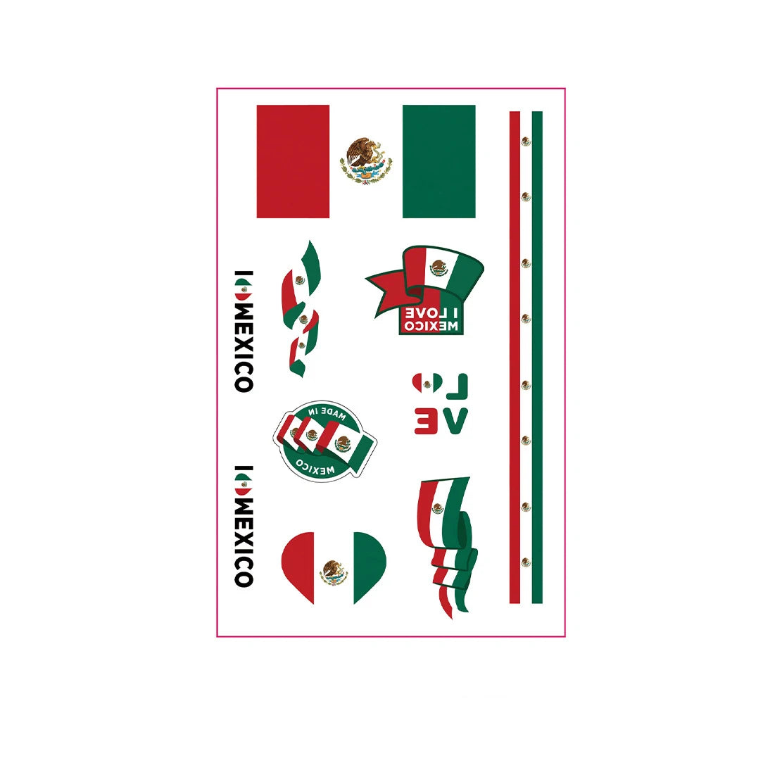 National Flag Tattoo Sticker for Football Games Face Sticker Temporary Body Art Decal for Sports Events