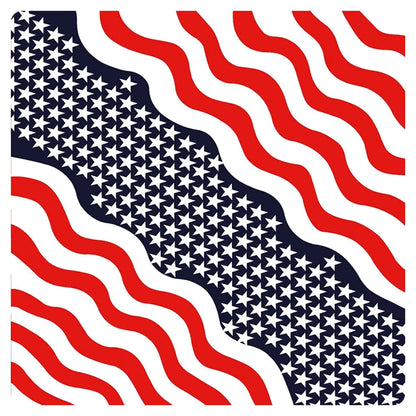 National Flag Printed Bandana Multi-Use Square Scarf for Sports Fans Sports Events Cheerleading Headband Headwrap Hairband