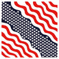 National Flag Printed Bandana Multi-Use Square Scarf for Sports Fans Sports Events Cheerleading Headband Headwrap Hairband