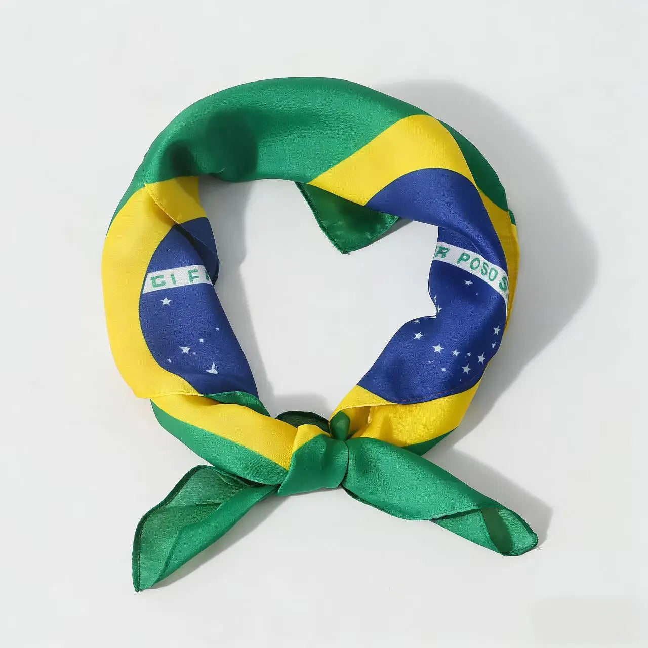 National Flag Printed Bandana Multi-Use Square Scarf for Sports Fans Sports Events Cheerleading Headband Headwrap Hairband